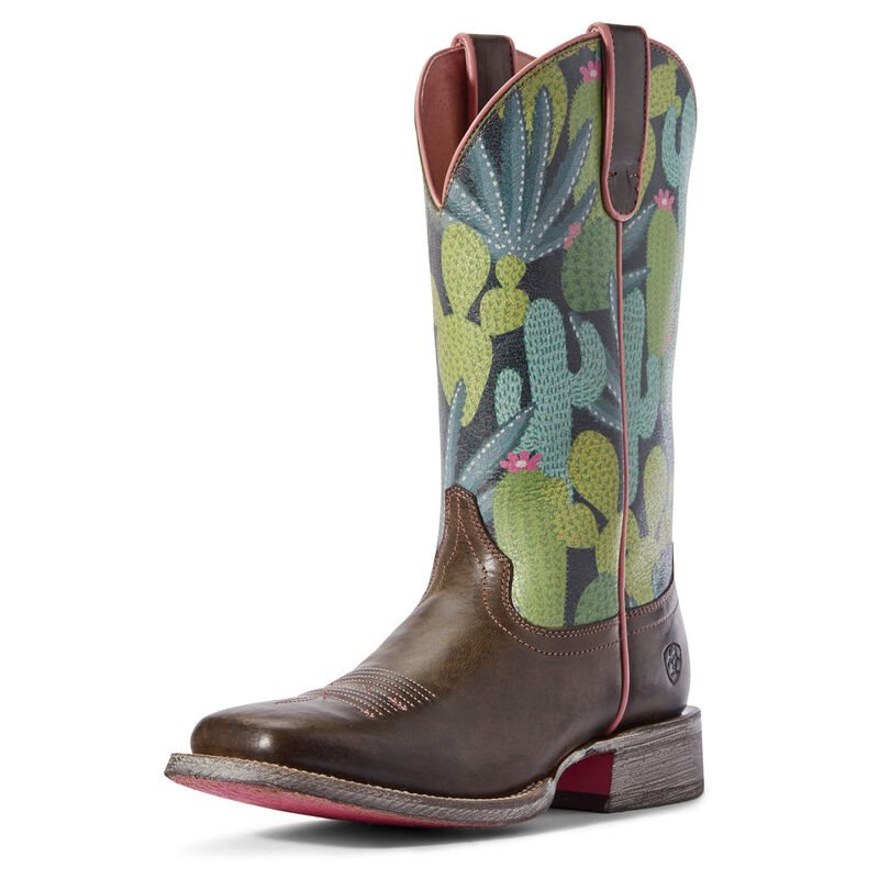 Ariat Western: Circuit Savanna Botas Western Mujer - Marrones / Verde (BSIGP3476)